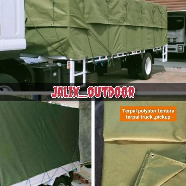 Terpal Kain Polyster Tentara,,Ukuran 3X3M,,2X2M,,2X3M,,Terpal Truck Tenda Darurat,,Bahan Kain Polyes