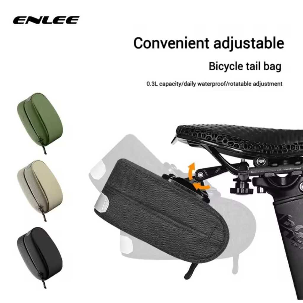 Foto ENLEE Tas Sadel Saddle Tail Bag Portable 0.3L Mountain Bike Quick Disassembly Tail Bag Road Bike Waterproof Saddle