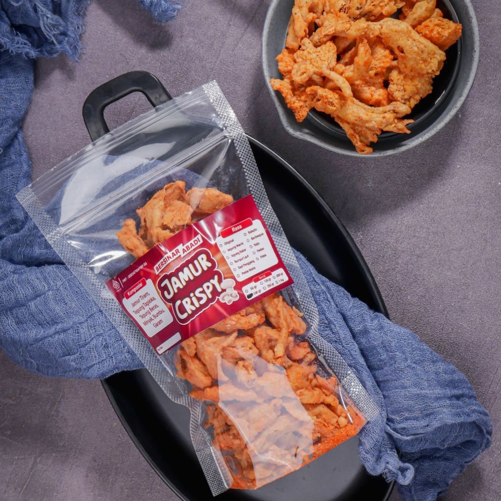 [50GR] JAMUR CRISPY ANEKA RASA ASLI JOGJA ENAK GURIH