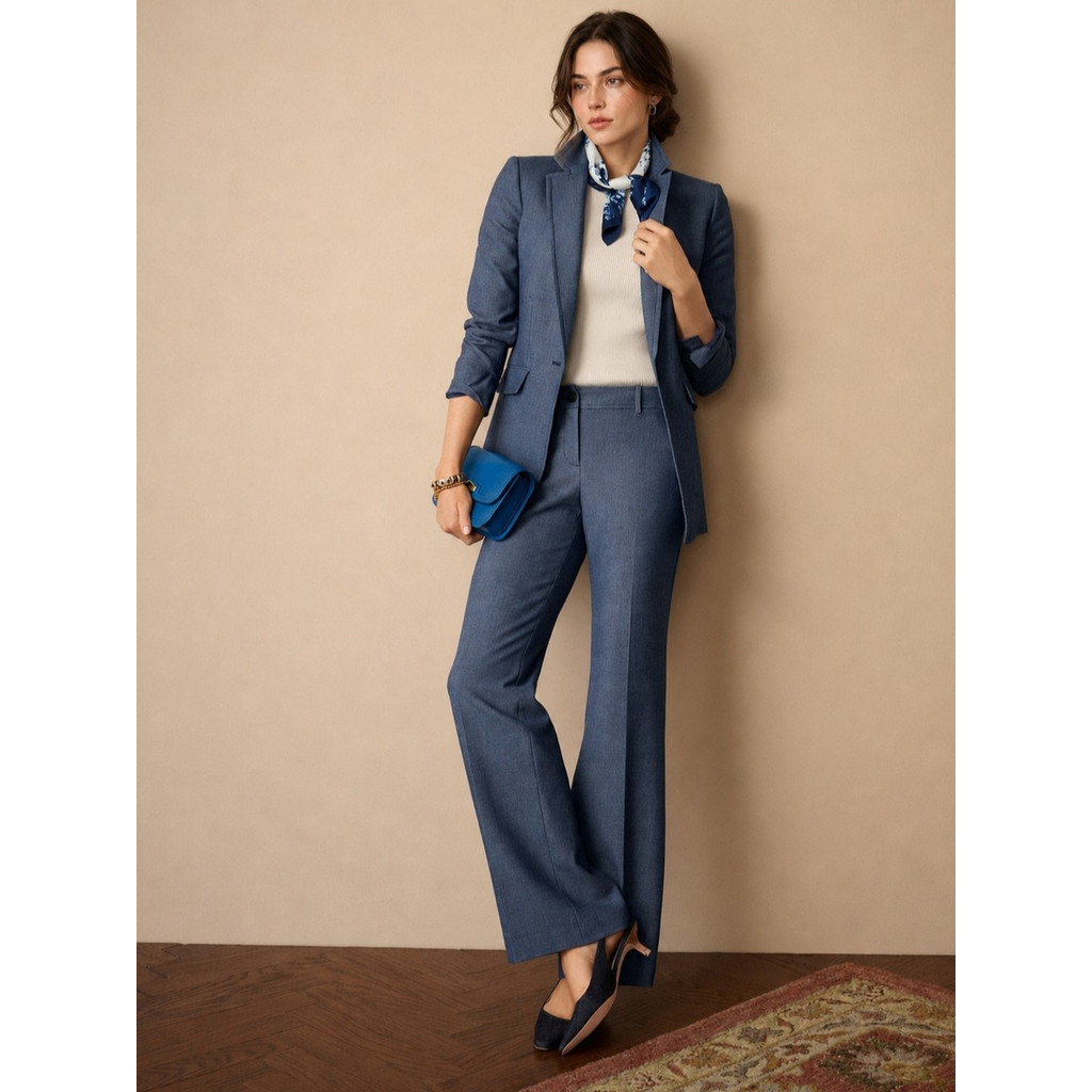 Women's Boot Leg Refined Denim Pants Talbots Celana Panjang Wanita