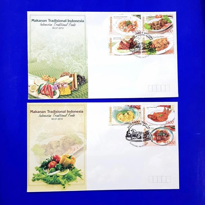 Prangko MAKANAN TRADISIONAL INDONESIA. SHP (set 2) Sup Lobster, Gulai