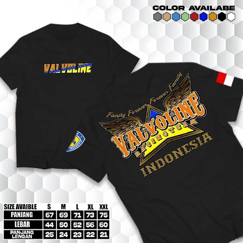 Kaos Brigez Valvoline Racing Team | Baju Distro Komunitas Brigez - kaos lengan pendek Adem Nyaman di