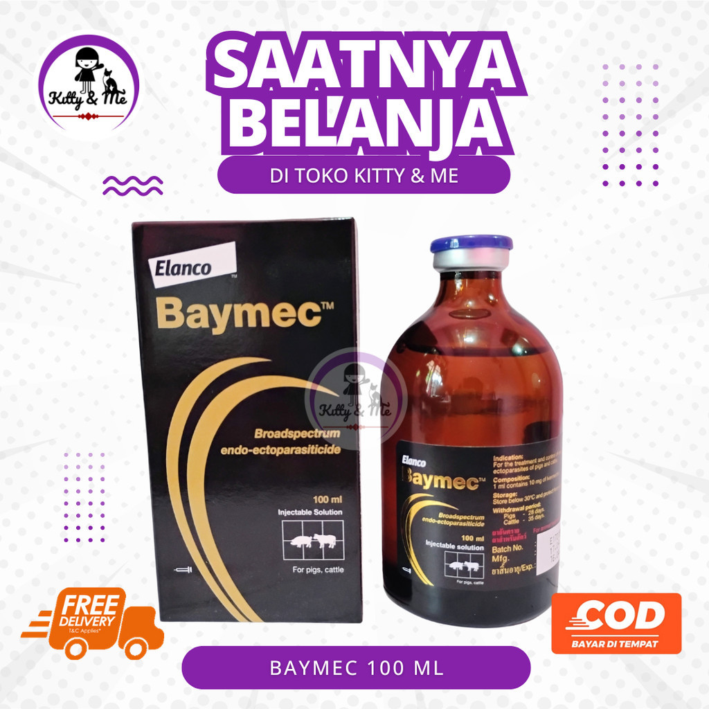 BAYMEC 100 ML – Untuk Hewan    BERKUALITAS