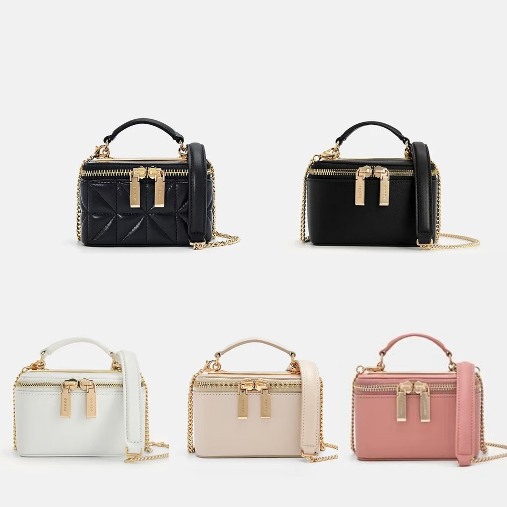 Ready Stock Brusseles Mini Bag Vanity Double Zipper #0889