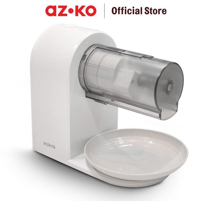 AZKO Kris Mesin Serut Es Batu Elektrik Portabel - Putih Ice Shaver Alat Serut Es Pembuat Es Serut Pe