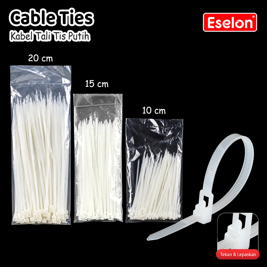 100pcs Kabel Ties / Cable Ties / 1pack Kabel Tie
