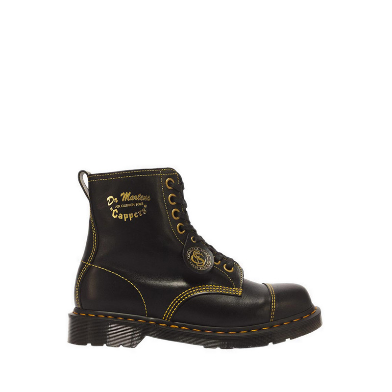 Dr. Martens Cappers 8 Eye Boot Black Classic Calf
