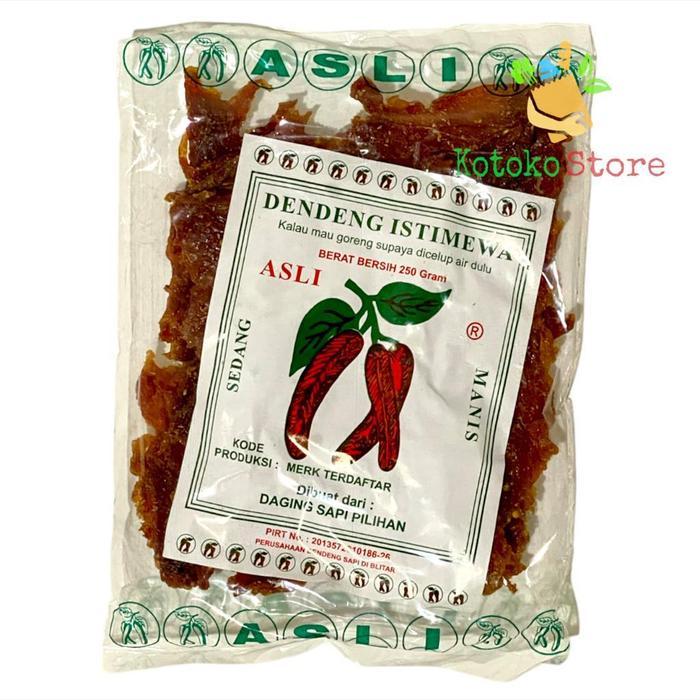 Dendeng Sapi Cap Cabe Halus / Dendeng Sapi Cap Cabe Kasar 250gr - Kasar