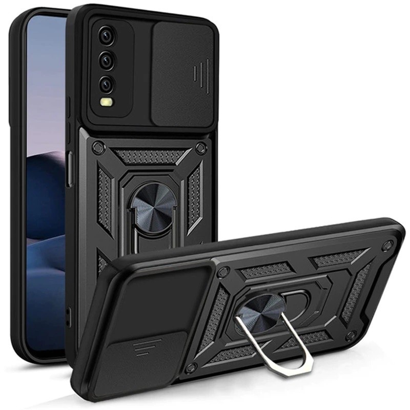VIVO Y12S Y20 IRING CASE MILITARY SLIDE CAMERA