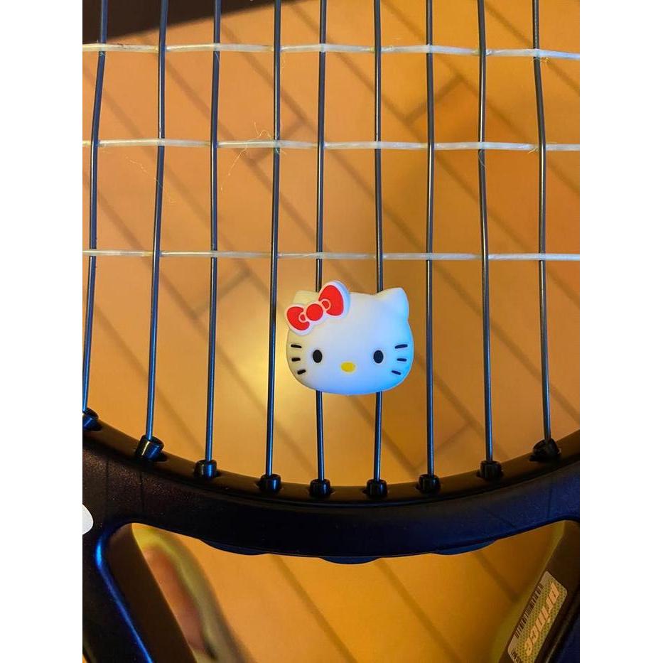 Peredam raket tenis Dampener tenis motif Hello Kitty Sanrio Tennis - Merah