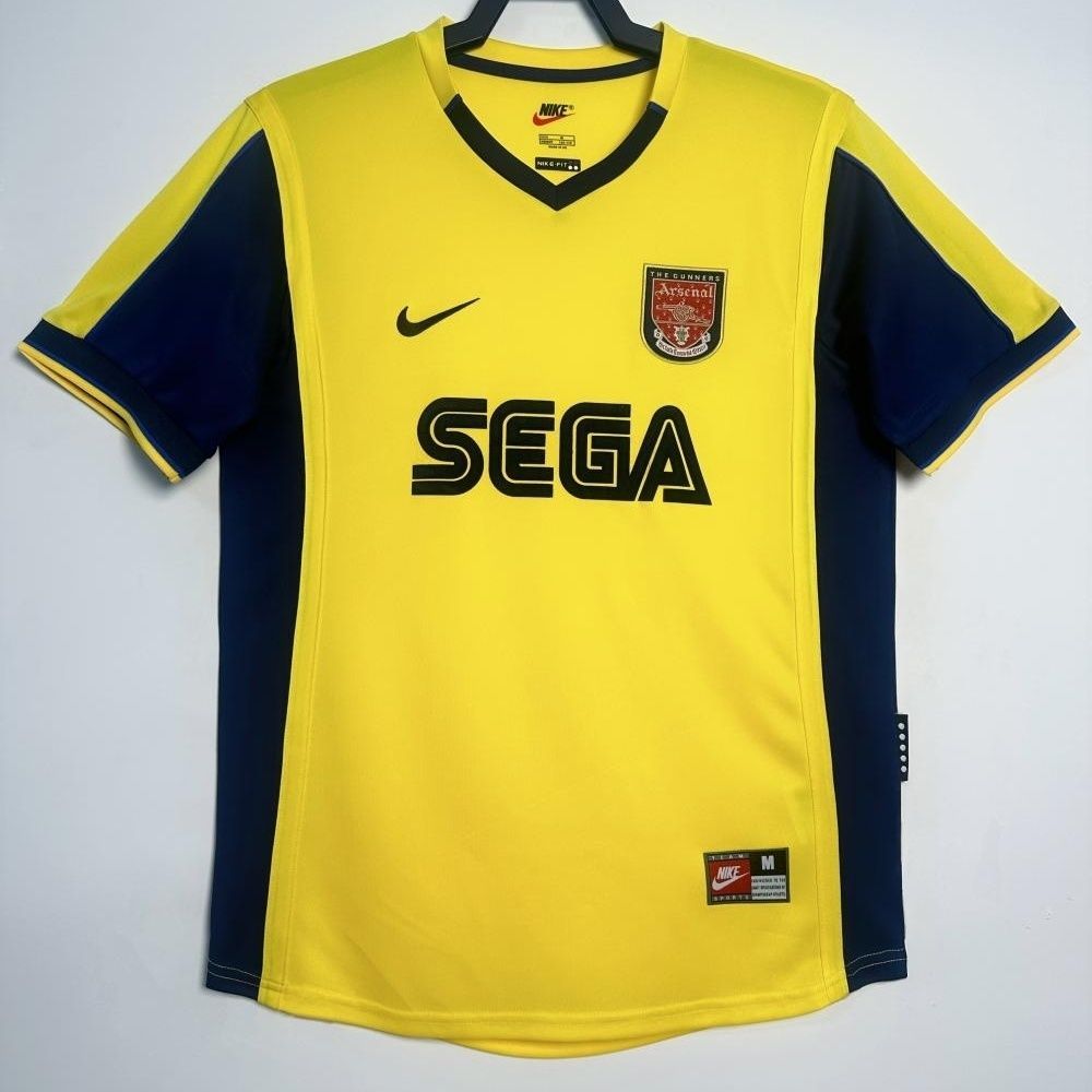 2000-81 Arsenal Away Retro Jersey Lengan Pendek