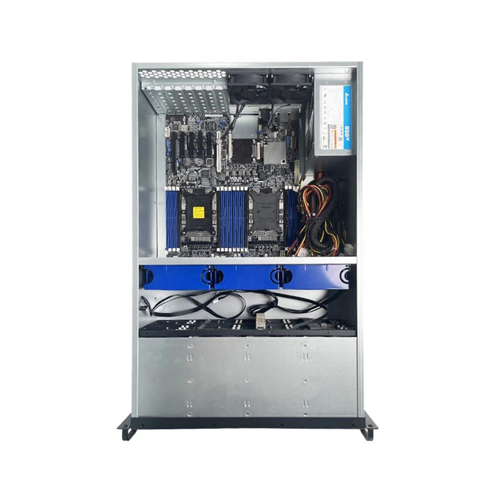 4U 24 Bays Storage Server Case 19 Inch  Rackmount Chassis with Fan GPU Case RV4 4U Server  Computer 
