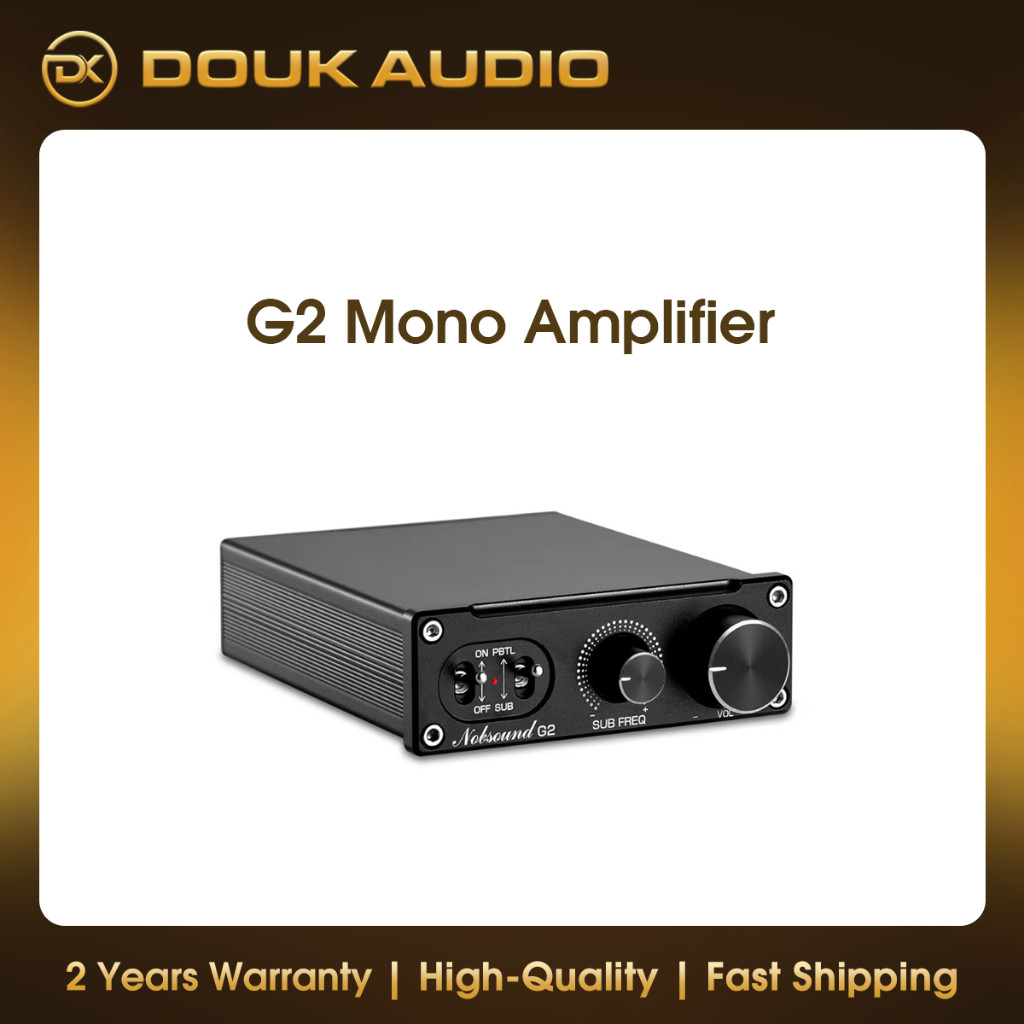 Douk Audio Hi-Fi G2 Subwoofer / Full-Frequency Mono Channel  Mini Bass Audio Amp Digital Power Ampli