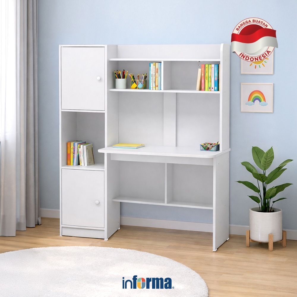 Informa Gio Meja Belajar Anak - Putih Kids Study Desk Learning Table Study Table Kids Desk Anak