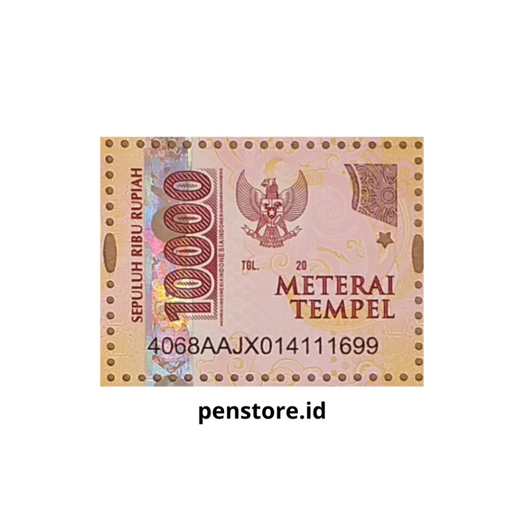 

(ecer/pcs) Materai 10000 - Materay perangko 10.000