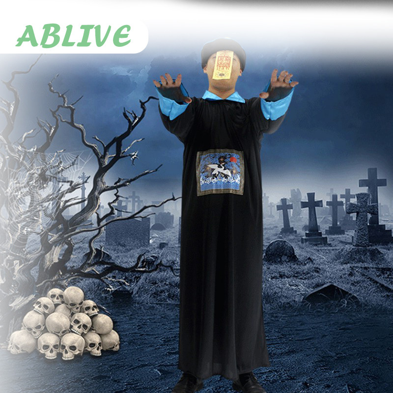 Kostum Vampir Cina Chineese Vampire Dewasa Halloween Kostum Cosplay Full Set Kostum Zombie Cina