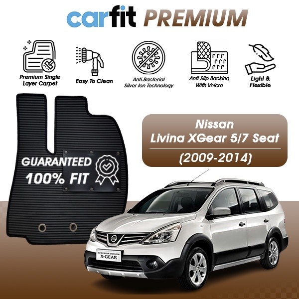CARFIT PREMIUM Nissan Grand Livina X-Gear Karpet Mobil EVA 2009-2014