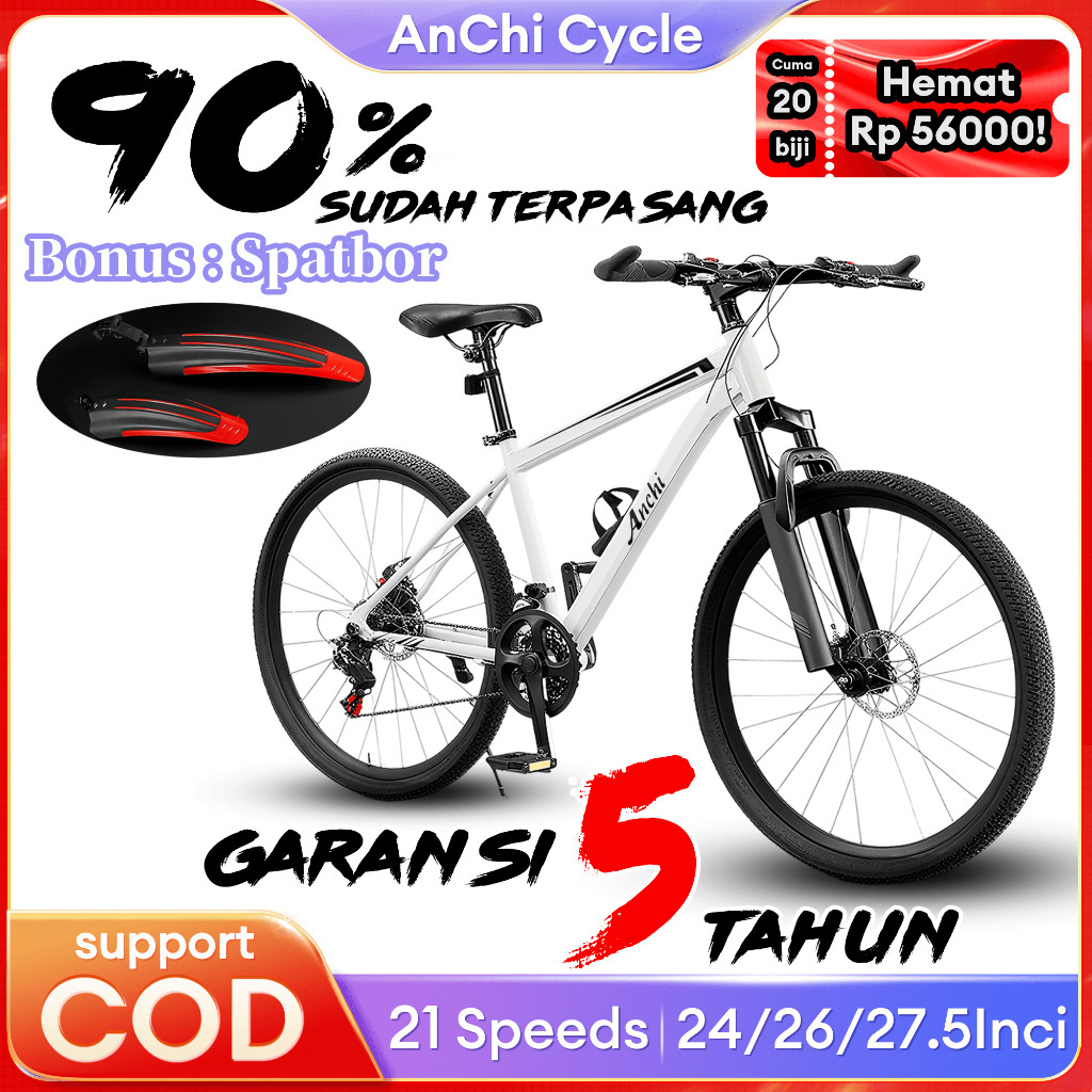 BoxMate Store Anchi【Ready stock】Sepeda Gunung 24/26/27.5 Inci 21speeds Mountain Bike MTB Bike Sepeda