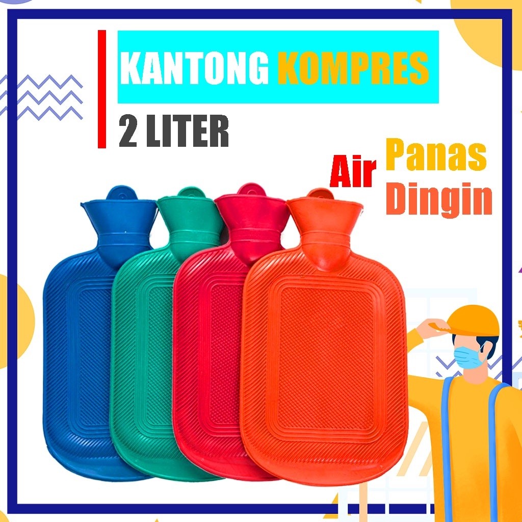 Kantong Kompres Air Panas Dingin Peralatan Anak Sakit & Dewasa - Alat Kompres Panas Dingin 2 liter