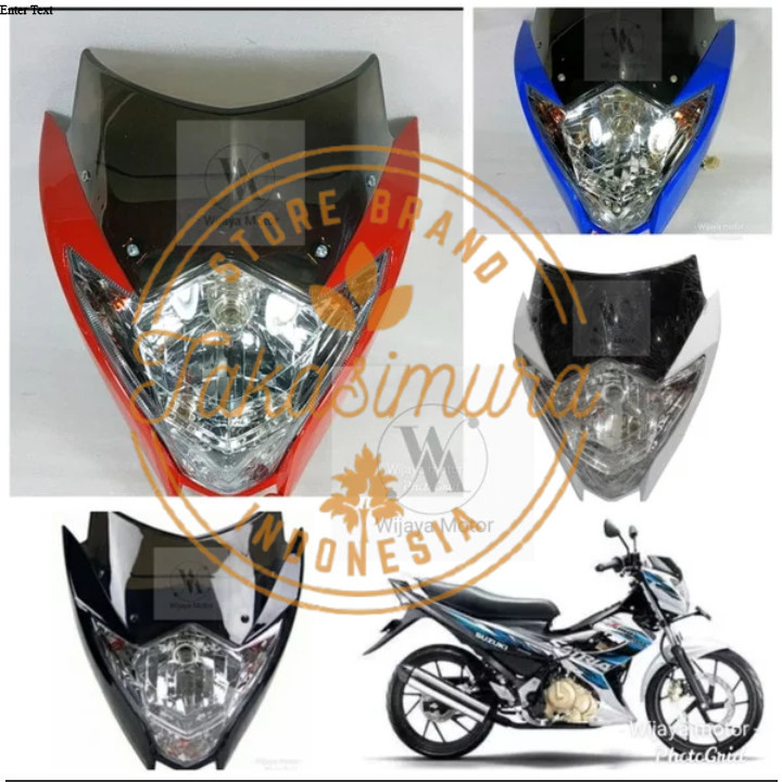 BATOK KEPALA DEPAN SET LAMPU SATRIA FU NEW FASLIT INJEKSI STANDAR ORIGINAL YGP