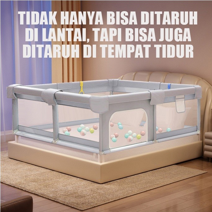 Mainan anak playground pagar mandi bola / Pagar Bayi Bermain  Pembatas Kasur Pagar Mainan Anak Playg
