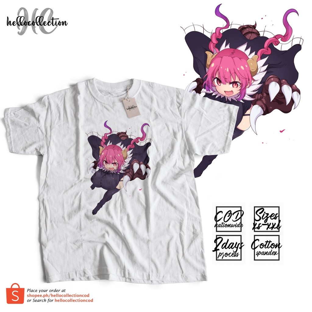 Kaos Baju Miss Kobayashi's Dragon Maid - Design 03 Anime Shirt Baju Anime c1