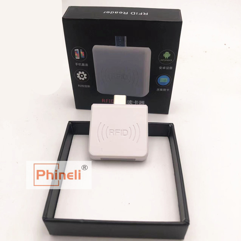 TYPE-C micro USB NFC Reader 13.56Mhz RFID Proximity Sensor Smart Card Reader 4/7 bytes UID adaptible