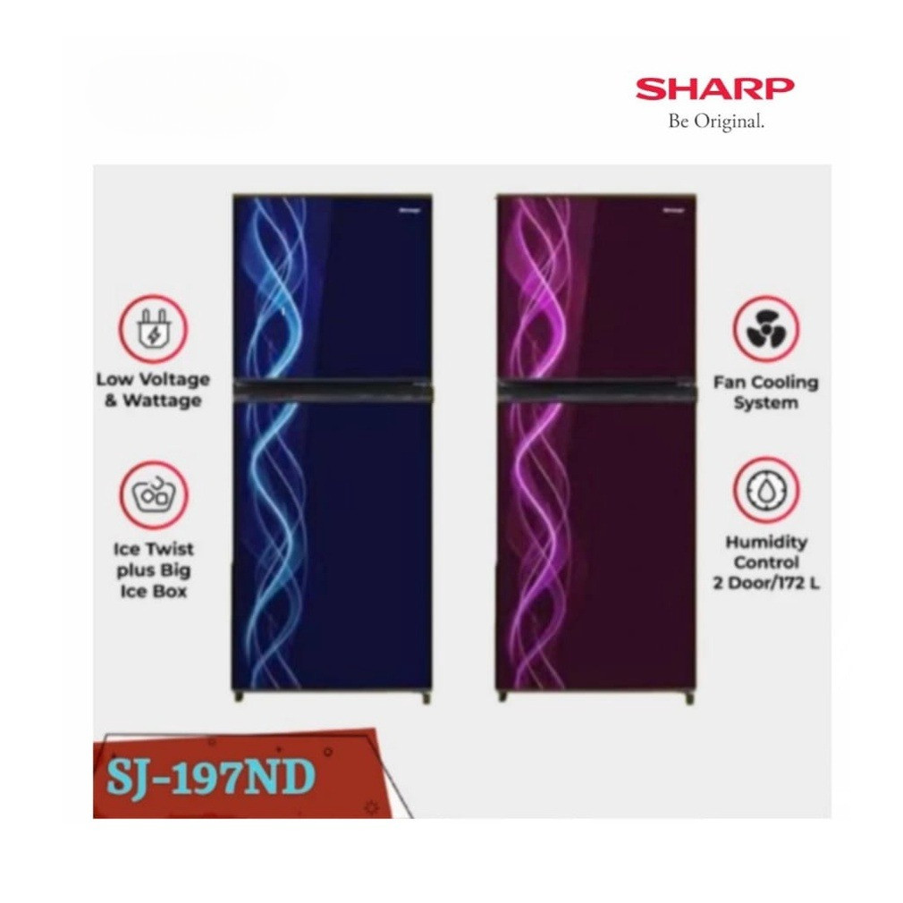 Kulkas SHARP SJ-197ND VP/VB 2 Pintu SJ197ND