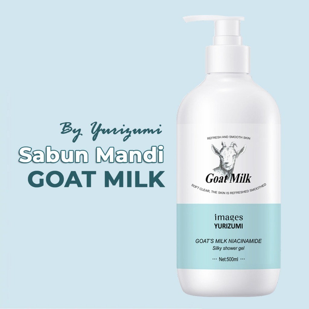 500ml Sabun Mandi Pemutih Badan Cair Kulit Halus Bersih Goat Milk Soap Best Seller