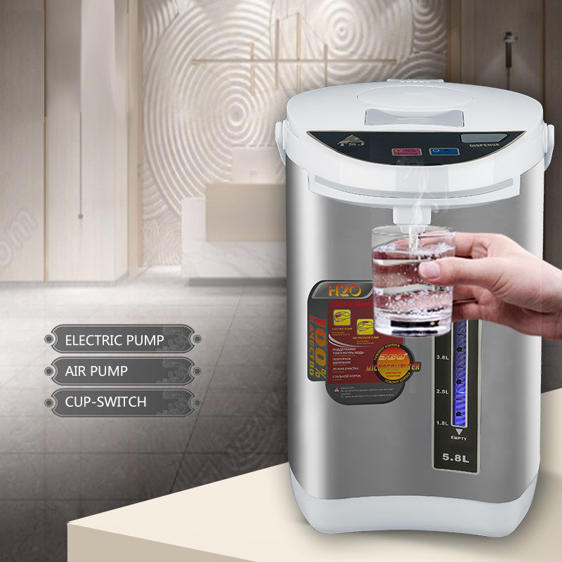 5.8L Electric Kettle Stainless Steel Electric Tea Coffee Bottle Pot mer Removable Water Thermal Insu