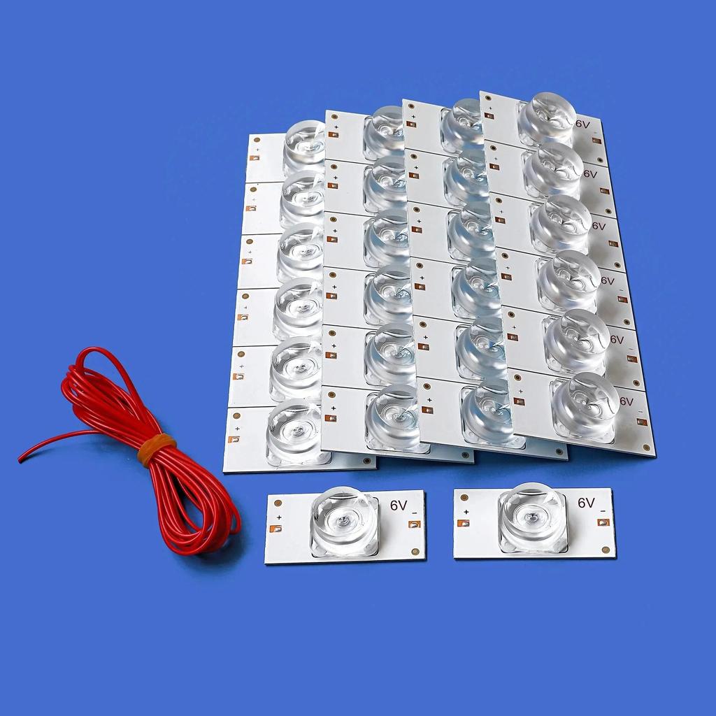 LED Beads 3v 6v 32-65 inch LED TV Repair LCD TV Led Bead 3V 6V 2W SMD Single Universal Aluminum Cutt