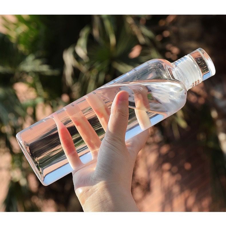 | Hist_COD Either.id - Botol Minum Aesthetic Water Bottle Termos Botol Bening Estetik Botol Minuman 