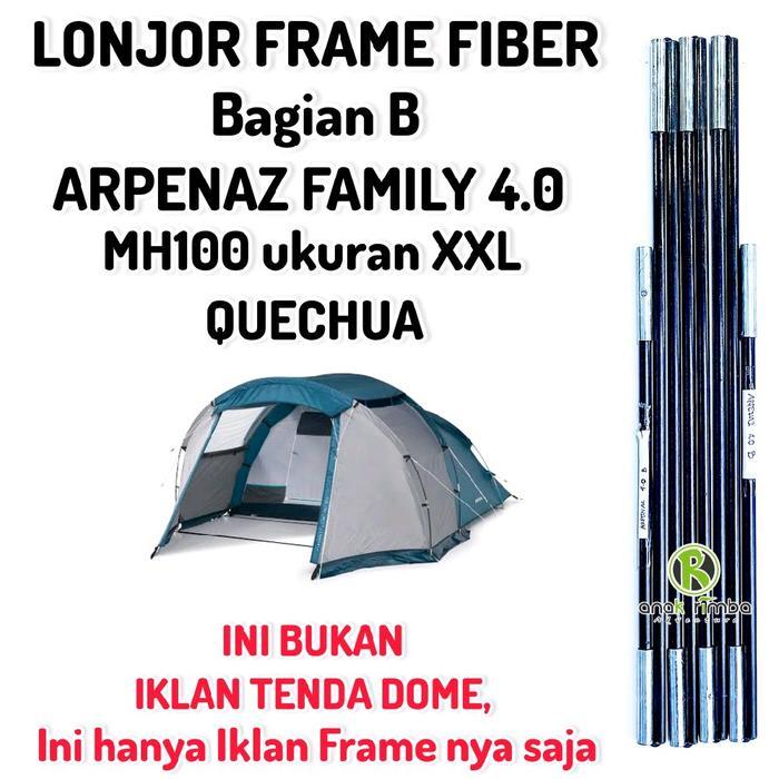 LONJOR FRAME FIBER "BAGIAN B" ARPENAZ FAMILY 4 QUECHUA TENDA DOME