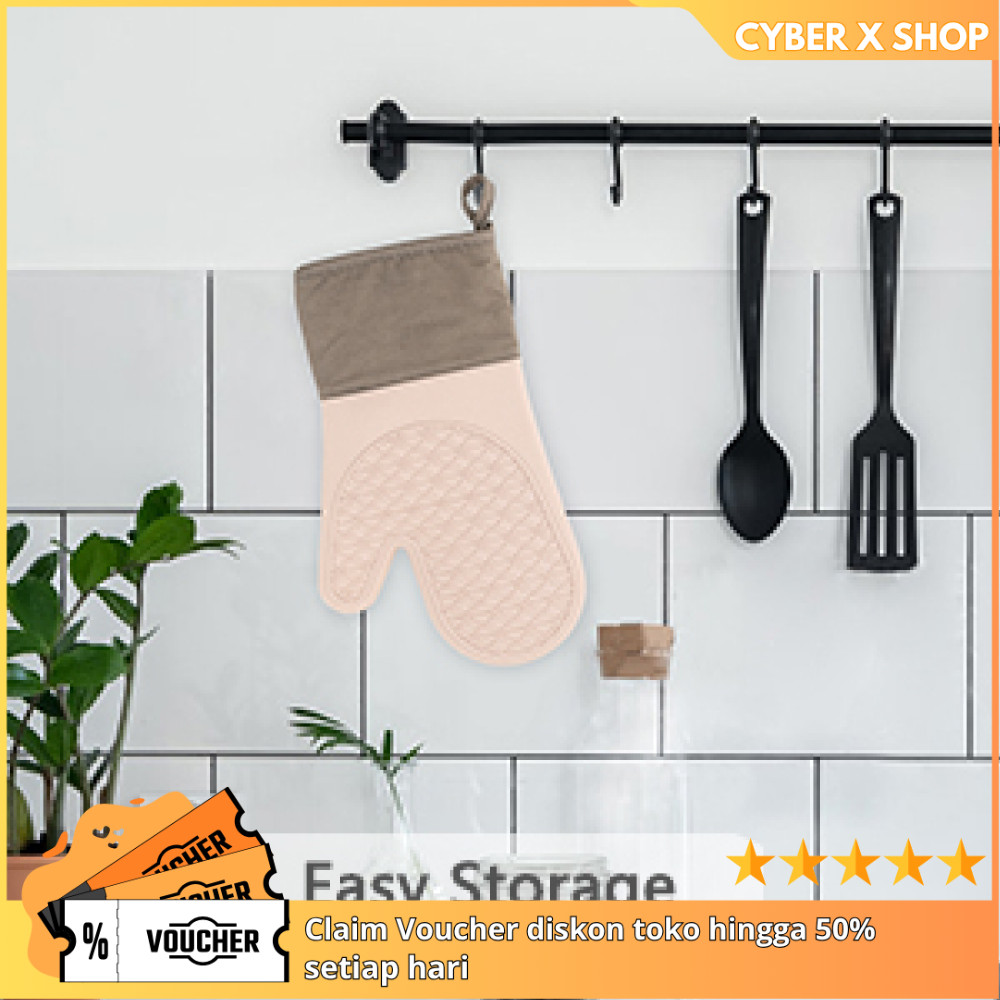 [CYBER] Sarung Tangan Oven Silicone Anti Panas | Peralatan Dapur Rumah Tangga | Oven Gloves Tahan Su