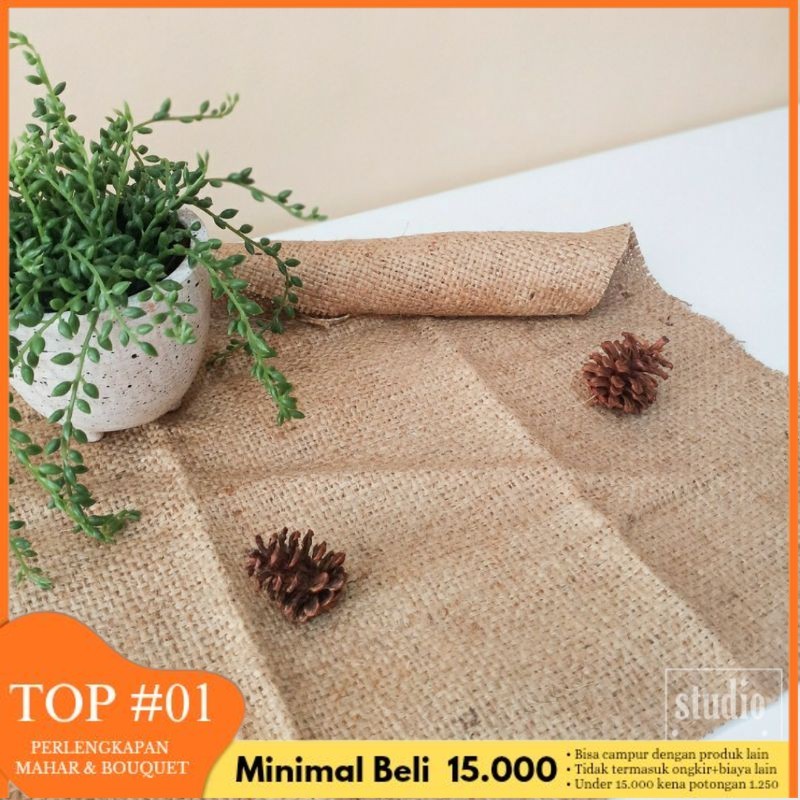 Sheeva G - Kain Goni Burlap Karung Goni Properti Foto Hiasan Dekorasi