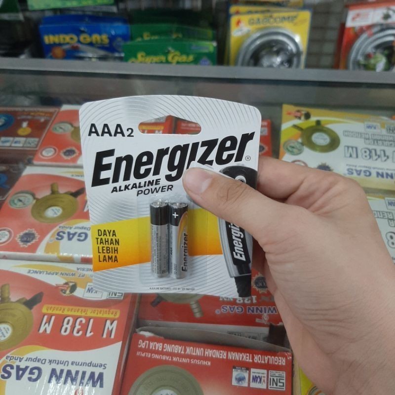 Energizer Alkaline Power Batu Battery Baterai A3 AAA 2 pcs