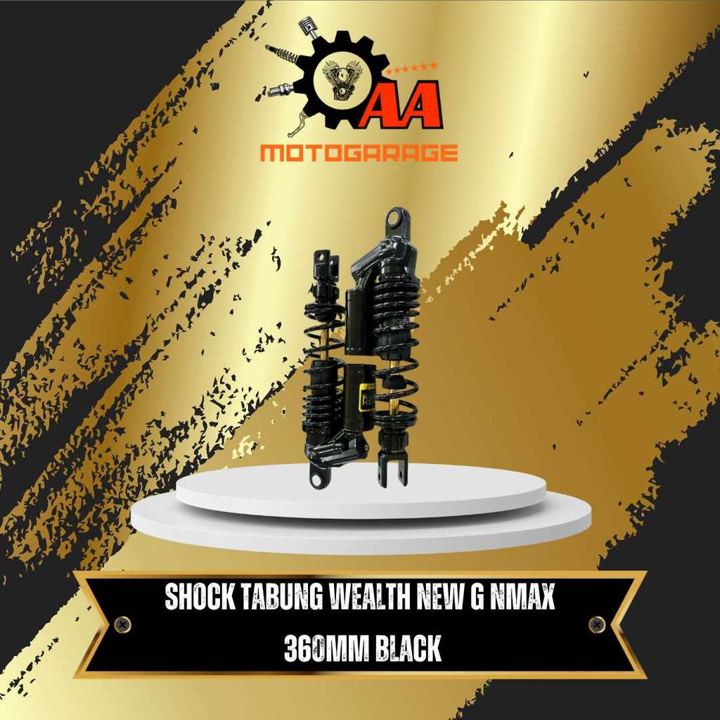 SHOCK BELAKANG TABUNG WEALTH NEW G NMAX 360MM BLACK