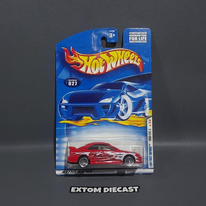 Hotwheels Honda Civic SI Red Flame First Edition Varian Velg BEST