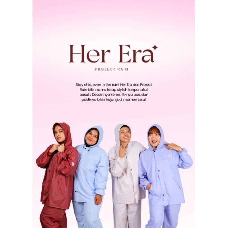JAS HUJAN PRIA WANITA HER ERA | JAS HUJAN TEBAL ANTI REMBES | JAS HUJAN MURAH | JAS HUJAN PVC | JAS 