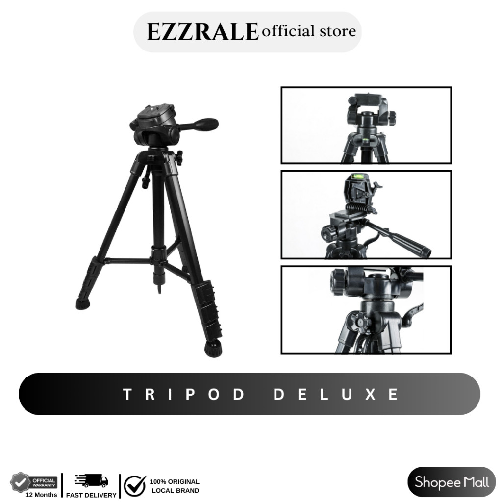 Ezzrale Deluxe Lightweight Video / Photo Tripod / Tripod Projector