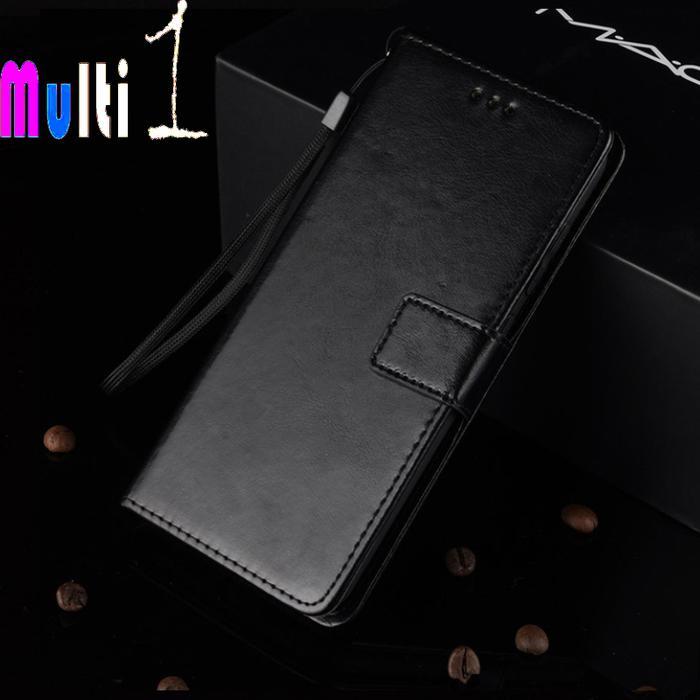Leather Case Samsung Galaxy J2 Core - Hitam