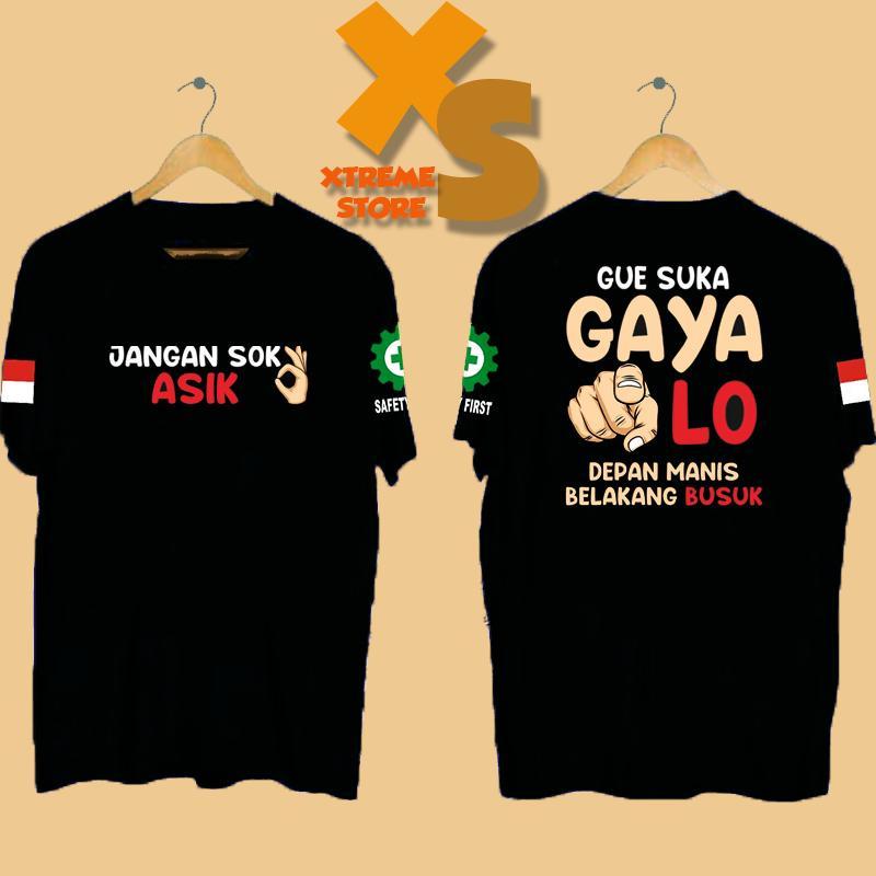 KAOS DISTRO PRIA GUE SUKA GAYA LO