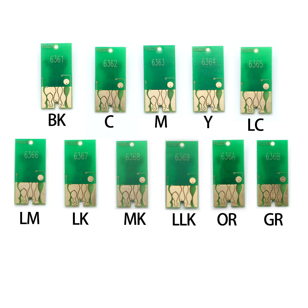 T6361-T6369 T636A T636B Ink Cartridge Reset Chip For Epson Stylus Pro7700 7710 9700 9710 7890 9890 7