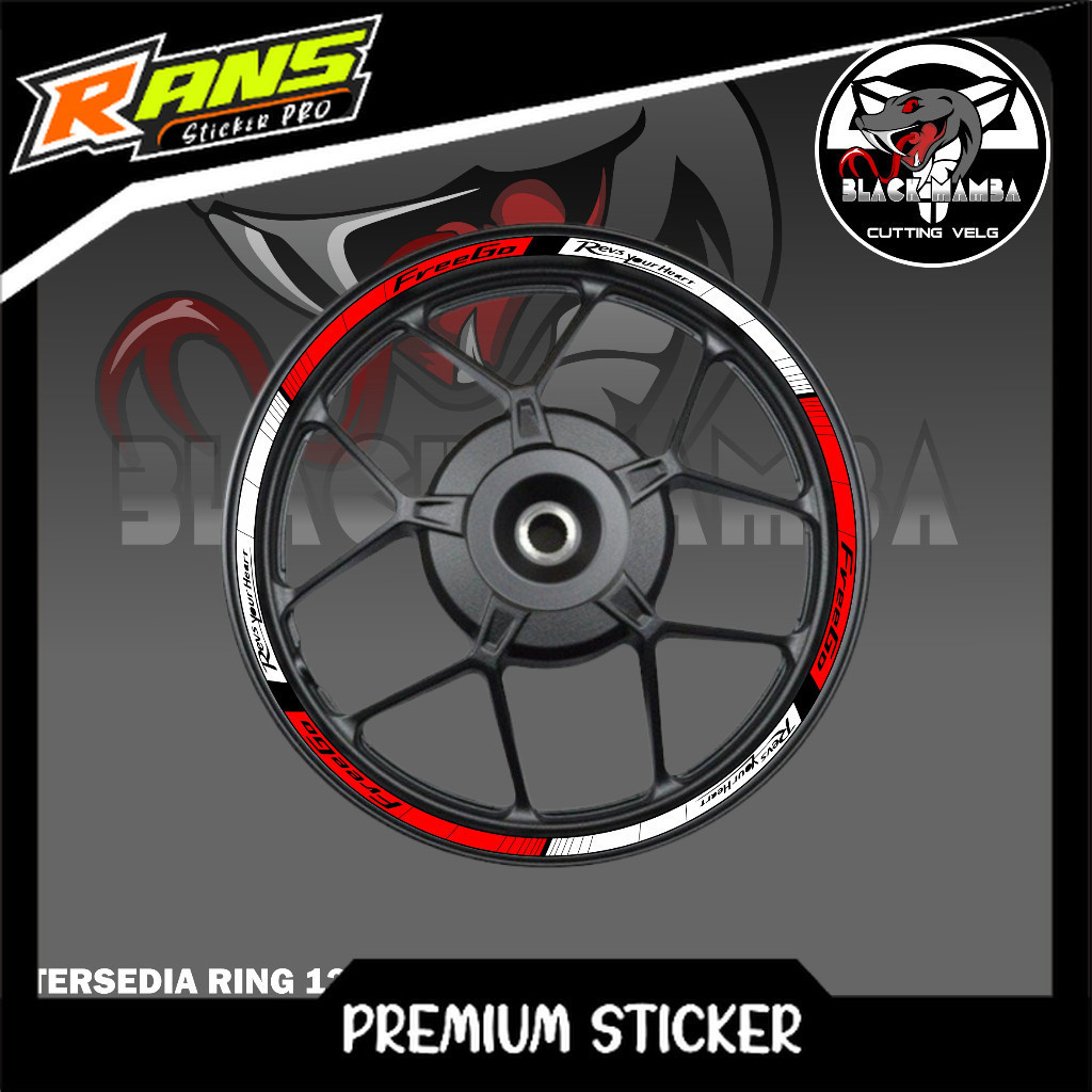 STICKER VELG FREEGO  - STIKER LIS LIST VARIASI BAN/VELG FREEGO A01
