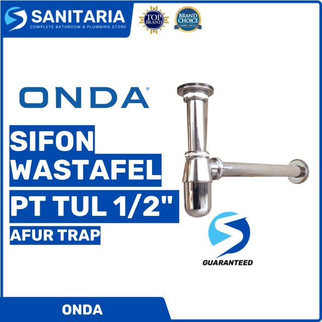 Sifon Wastafel Pt Tul 1/2" Onda / Sifon Wastafel Afur Trap Pt Tul 1/2"
