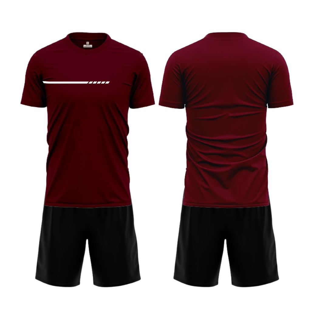 pakaian olahraga polos Seragam TIM club Futsal baju Celana kolor pendek Sablon SETOBL-PL015