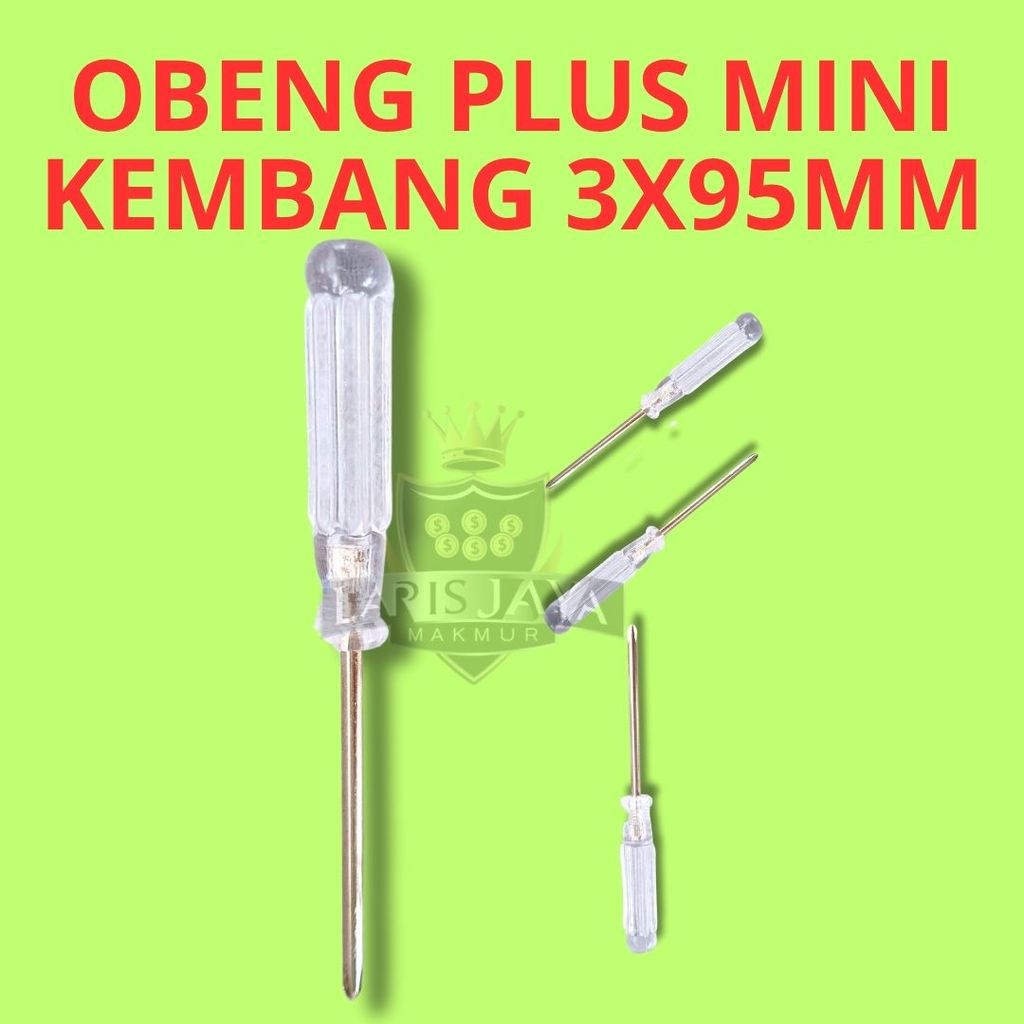 Obeng Plus Mini Kembang 3x95mm | Obeng Philips Presisi