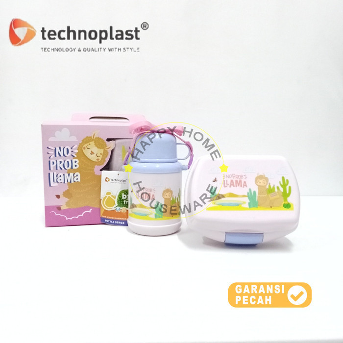 TECHNOPLAST Paket School Value Pack No Probllama Lunch Box & Botol Air S301SW400.TIPB