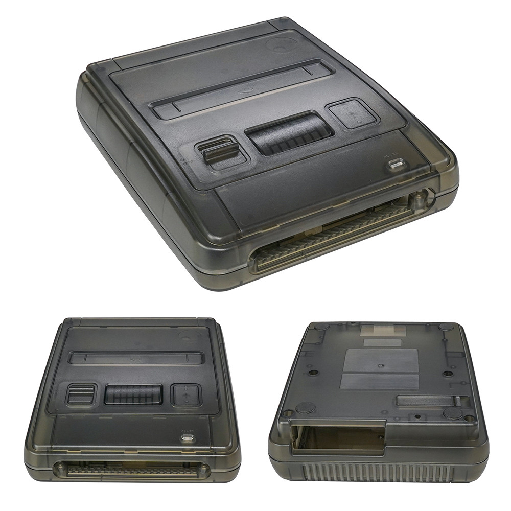 Bitfunx SFC Replacement Case Transparent Box For Super Famicom Console Super NES Game Console
