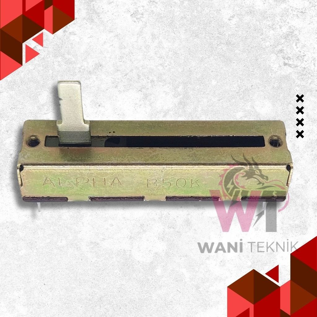 Potensio Geser 50K Besi – 5CM Untuk Rakitan Mixer Audio